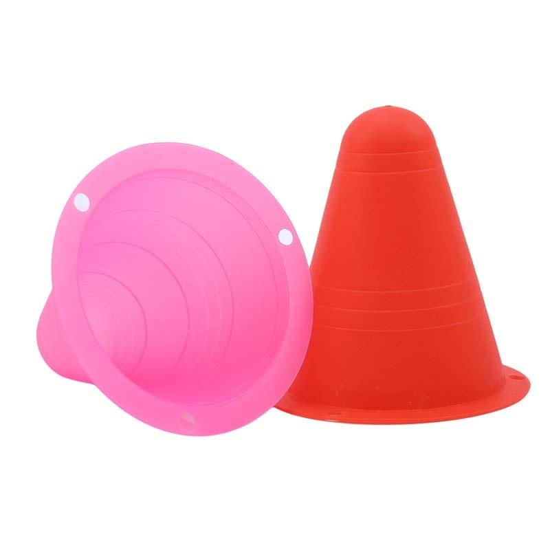 10PCS Colorful Training Marker Cones Mini Sports Cones Football Training Sports Equipment Roller Skating Barriers