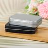 1Pc Survival Kit Small Empty Tinplate Silver Black Flip Storage Box Organizer For Money Coin Candy Key Cigarette Sealed Box