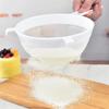 Kitchen Juice Filter Plastic Fine Mesh Filter Spoon Soy Milk Coffee Strainers Flour Sieve With Handle Kitchen Tools Accessories
