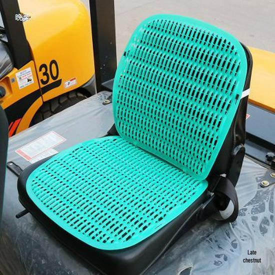 Breathable Summer Forklift Seat Cover for Heli, Longgong, Liugong - Cool Plastic Cushion