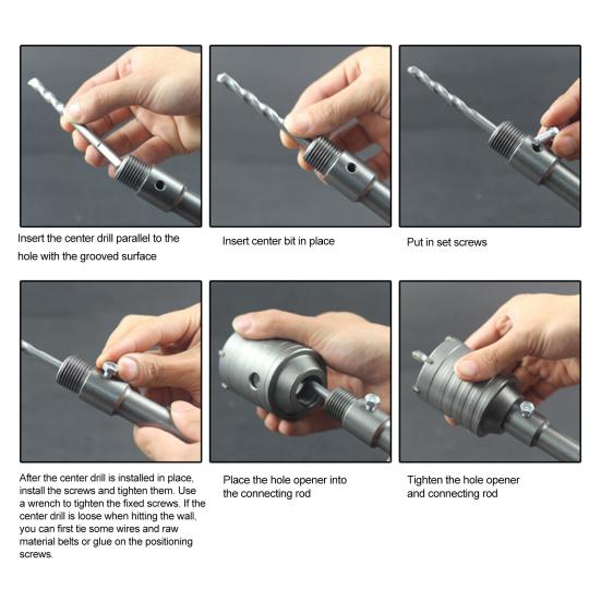 Электрическая дрель-открыватель отверстий 30-160 м, кольцевая пила для бетонных стен, перфоратор, многофункциональное профессиональное оборудование для кондиционирования воздуха