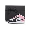 Air Jordan 1 Нескользящее покрытие Низкие винтажные баскетбольные кроссовки Женские Розовые DQ8423-103(Team59-SBOX)