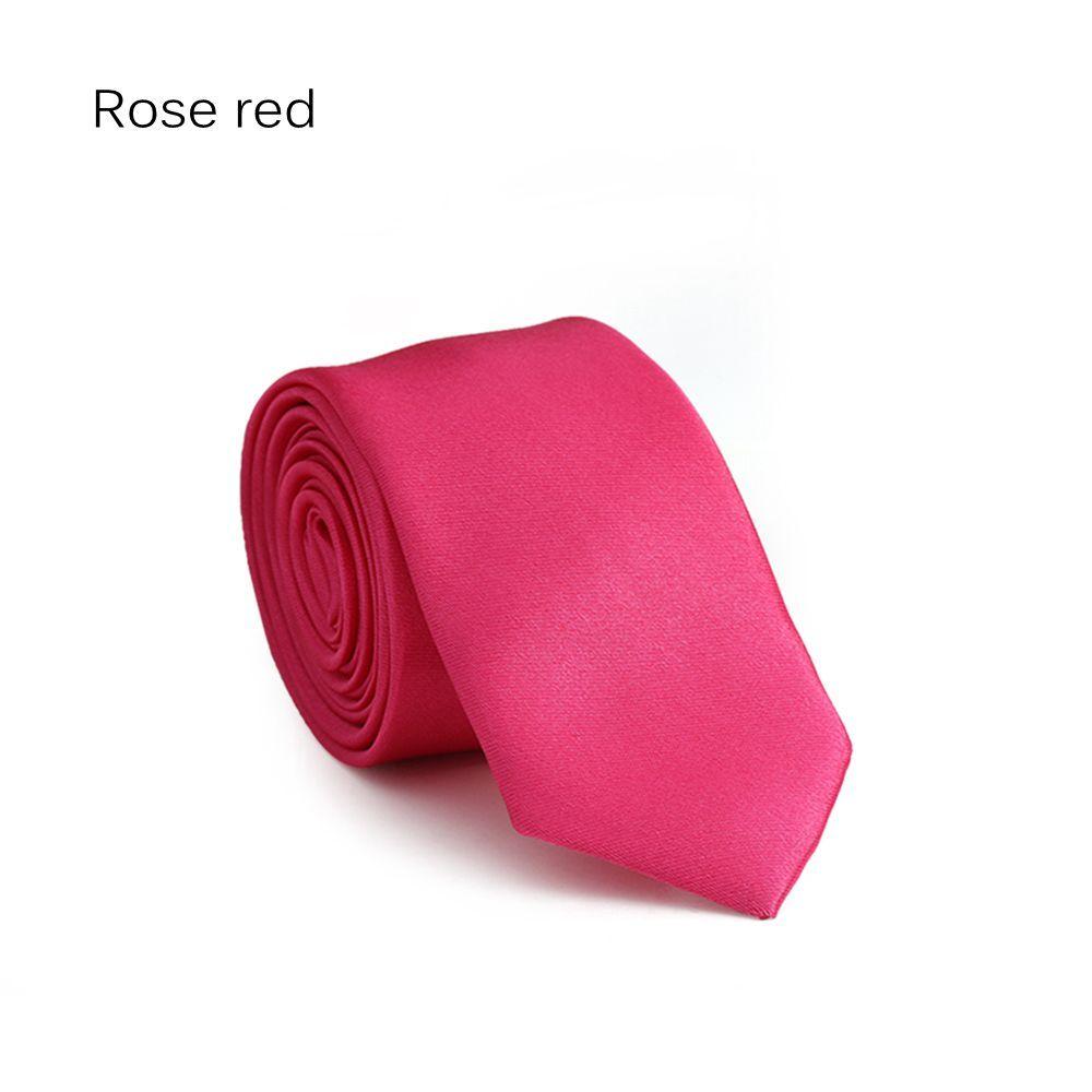 Узкий однотонный галстук-скинни из шелка