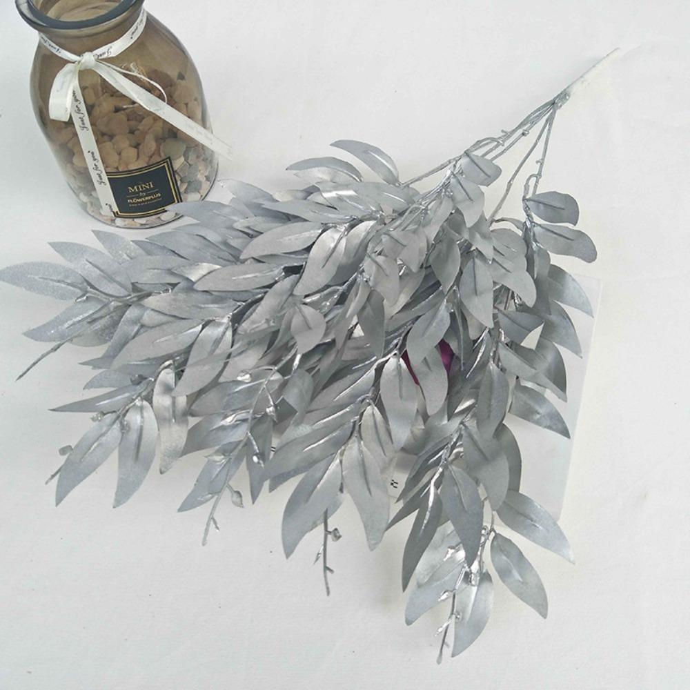 Fake Artificial Leaf Silk Vine Plants High Quality Willow Leaf  Home