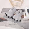 Funny Cat Paw Plush Indoor Slippers with Claws – Thick Cotton for Couples