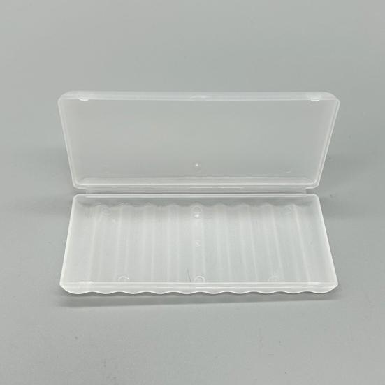 Прозрачный ящик для хранения батареек с крышкой, большая емкость, 10 слотов, компактный портативный органайзер для батареек типа АА, чехол для хранения