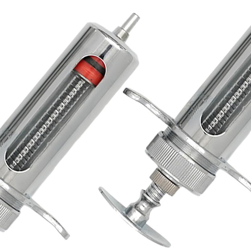 20 мл 50 мл Ветеринарные шприцы Металлический инъектор для свиней, крупного рогатого скота, овец с иглами Ветеринарные инструменты для животных Инструмент для кормления лекарствами для скота