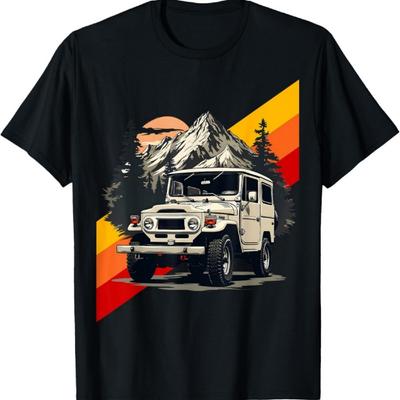 Крузер 40 Серии Горный Внедорожный Полный Привод 4wd FJ Футболка