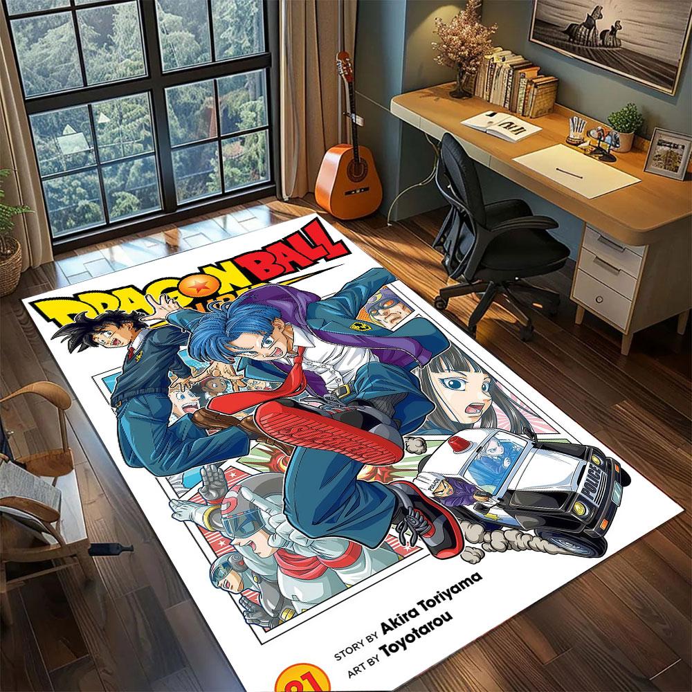 DragonBall Home Decor Carpet Living Room Bedroom Cool Movie Play Floor Mat Cartoon Print Mat for Children