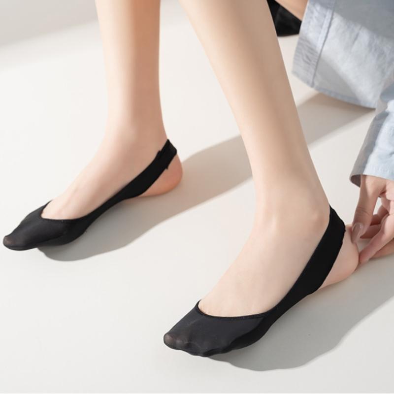Ультратонкие невидимые нескользящие носки с подушечкой в передней части стопы для высоких каблуков