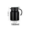 1000ml Coffee Pot Stainless Steel Tea Pot Portable Stewing Teapot  for Home Use