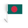 Drapeau Adhésif - Bangladesh - 14 X 21 Cm - 5 Pièces - Polyester - Léger - Recto/verso