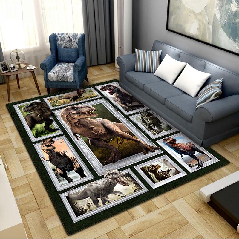 Dinosaur Carpet Rug for Living Room Bedroom Home Sofa Decoration,Kids play Non-slip Floor Mat