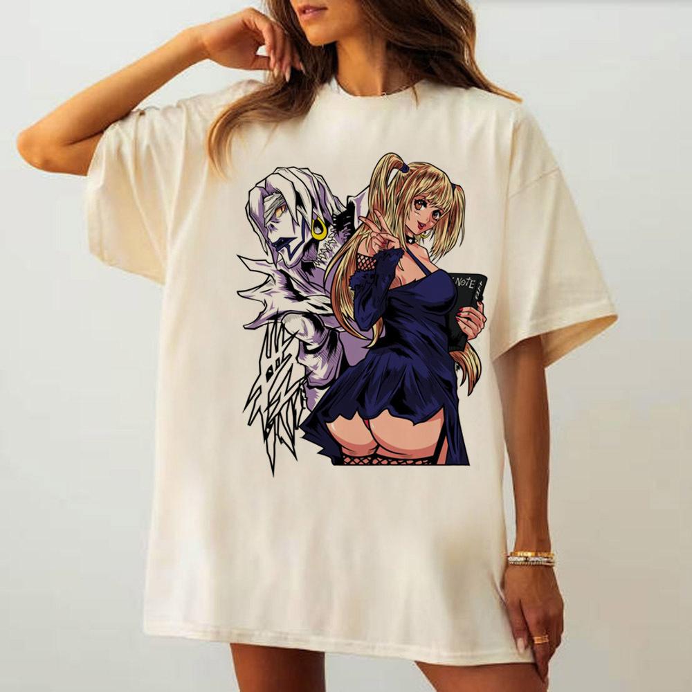 Death Note shirt female Comfortable Punk 80s Colorful Retro Gothic tshirt Retro Classic Digital Women 2000s kawaii
