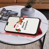 Christmas Marble Leather Case Samsung Galaxy A17 A26 A36 A56 A16 A06 A56 A15 A71 A51 A81 A91 A13 A04S Phone Wallet Flip Cover Card Holder Stand Bags