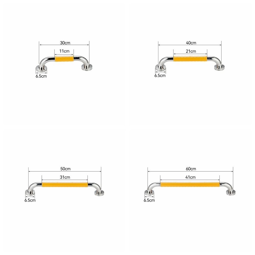 Перила Поручень из нержавеющей стали Нескользящая безопасная ручка-держатель для туалета