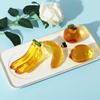 Cute Crystal Fruit Figurine Cartoon Desktop Fruit Ornaments Simulation Banana Ornaments  Kitchen