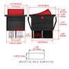 Heschen Rocker Switch ON-Off DPST 4 Terminals Red Light 16A 250VAC with Waterproof Cover