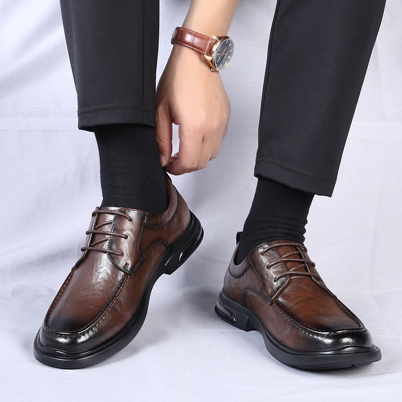 Мода 2024 года, натуральная кожа, мягкая подошва, обувь для мужчин, деловая обувь для мужчин, брендовая обувь, мужская повседневная обувь, классика