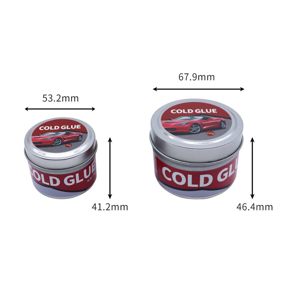 Новый холодный клей для ремонта вмятин, портативный инструмент для удаления вмятин на автомобиле, 100 г/75 г, холодный клей для удаления вмятин