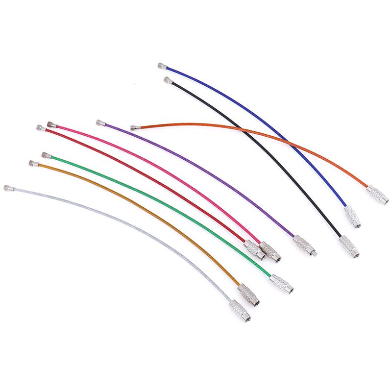 10 шт. 1,5*150 мм нержавеющая сталь круглая петля держатель брелок веревка наружные инструменты