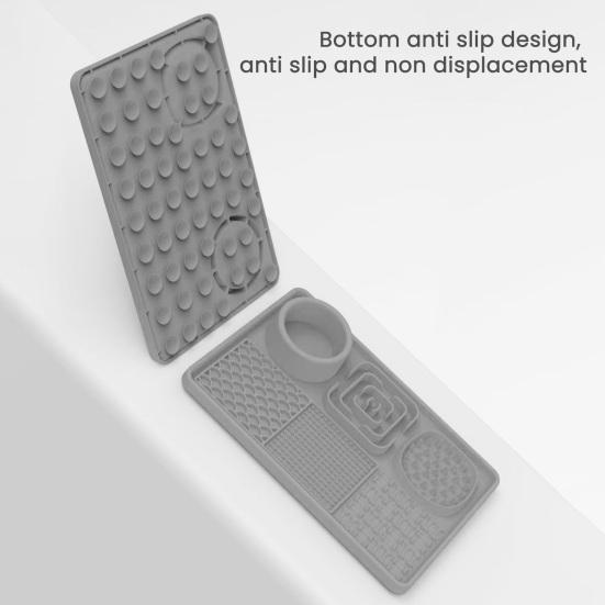 Yousheng Pet Lick Mat Cats Fun Slow Feeder with Suction Cups Non-Slip Silicone Dog Treat Enrichment Mat Cat Puzzle Feeder for Anxiety Relief