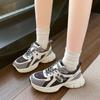 Thick-soled heightening small dad shoes women's 2025 spring new retro versatile student lightweight casual sports shoes