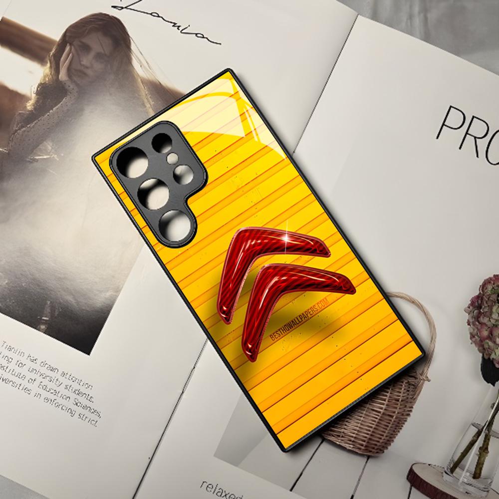 Fashion Sports Car Citroen Phone Case For Samsung Galaxy S24 S23 S22 S20 S21 Note20 Ultra Plus Fe Colored Silver Cover