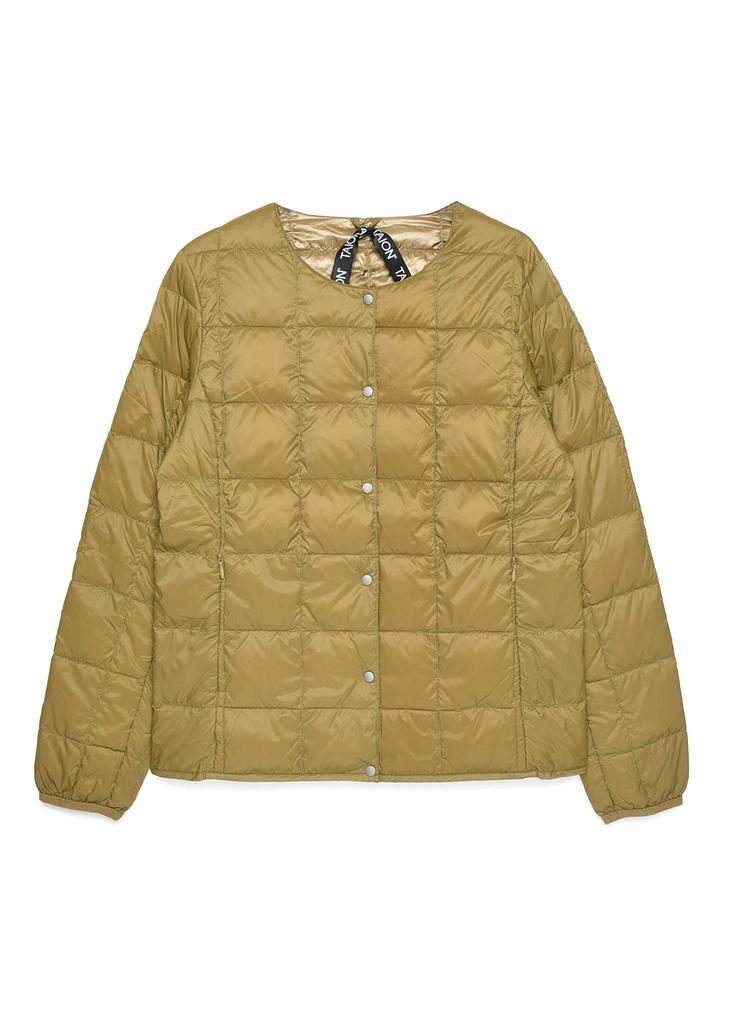 TAION Женская пуховая куртка с круглым вырезом и пуговицами (TAION-W104)