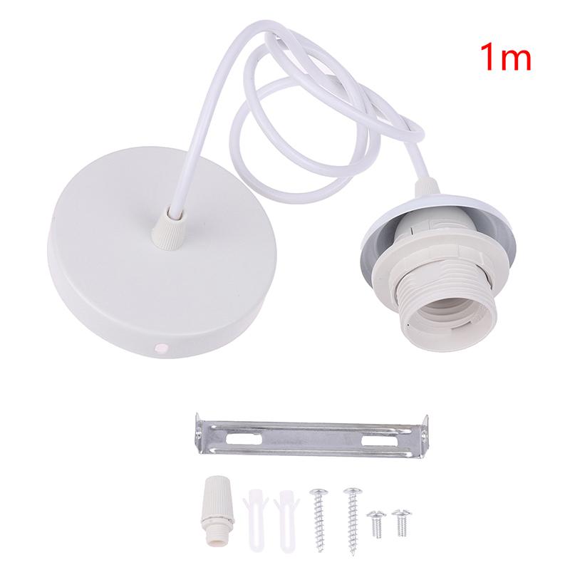 Retro E27 Hanging Lamp Holder With 1M/1.5M Hanging Wire Ceiling Lamp Holder Socket Lamp Base For Hanging Pendant Lights