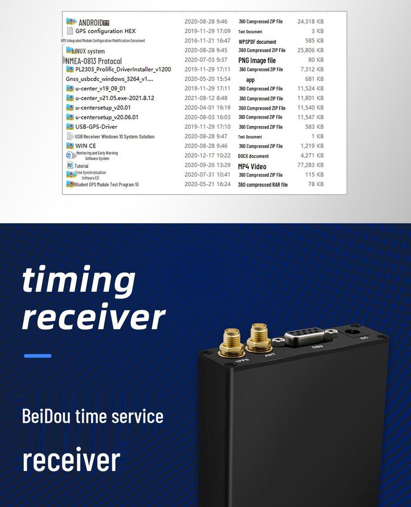 Приемник точного времени North Sky GNSS с модулем Beidou/GPS и 1PPS, порт RS-232 BT-M324