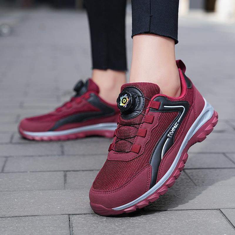 Новая модная мужская и женская обувь износостойкая и дышащая беговая обувь универсальная вращающаяся кнопка повседневная обувь