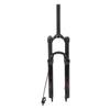 Black Bike Front Fork 27.5inch Straight Steerer Remote Lockout Aluminium Alloy Shock Absorber Suspension Fork