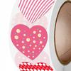 1 рулон наклейки в форме сердца праздничные красочные узоры художественная бумага наклейки на день Святого Валентина для пар