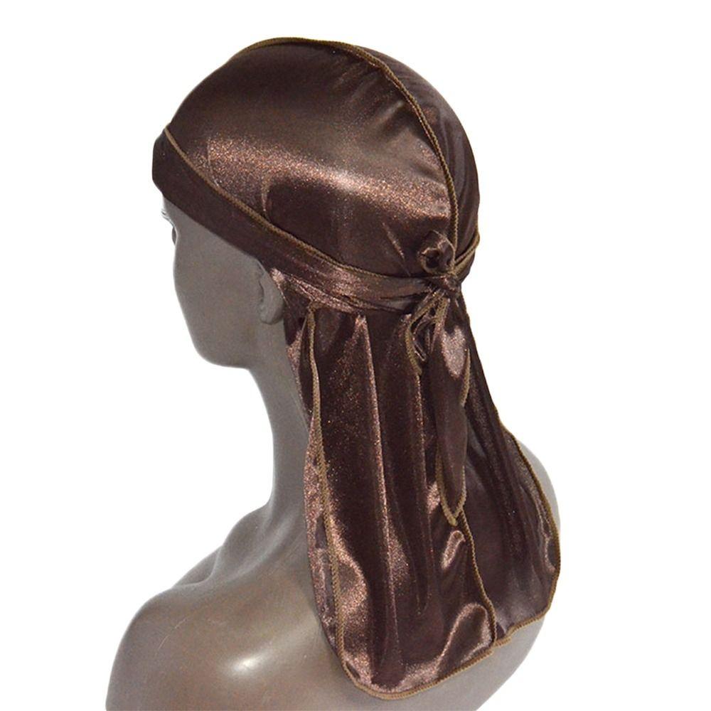 Pre-Tied Silk Durag Thin Turban Hijab Adjustable Bandana  Men Women