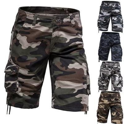 Мужские рабочие брюки, повседневные шорты с карманами, мужские летние спортивные шорты длиной до колена