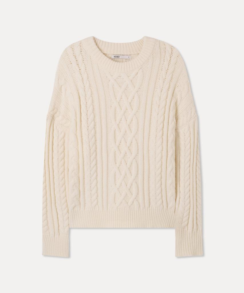 MIXXO Aran Cable Pullover_Miwkag13Ss