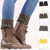Womens Boot Cuffs Winter Short Cable Knit Leg Warmers Boot Socks 1 Pairs