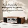Многофункциональный деревянный CD-плеер и Bluetooth-радиодинамик
