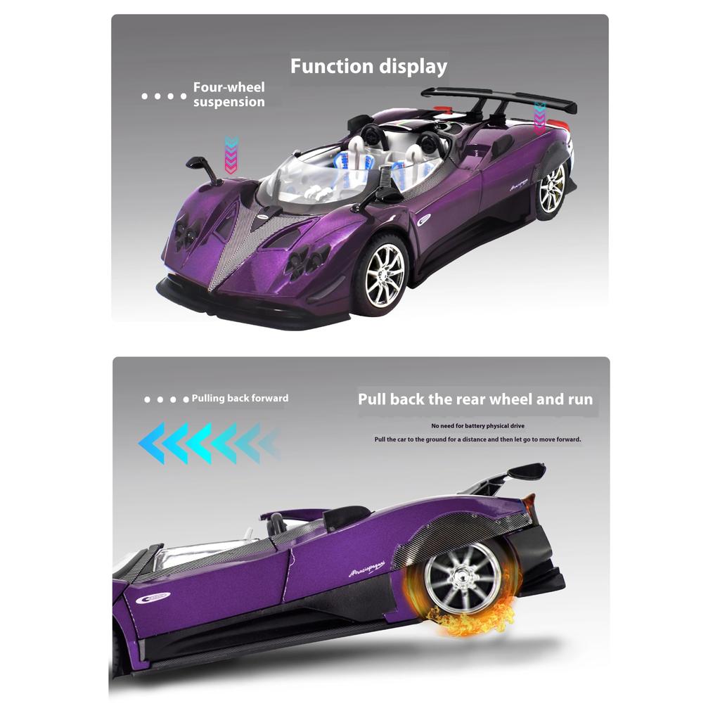 1/24 Pagani Zonda HP Barchetta Лимитированная серия кабриолет Суперкар Сплав Металл Литье под давлением Модель автомобиля Независимый DIY Дизайн Подарки