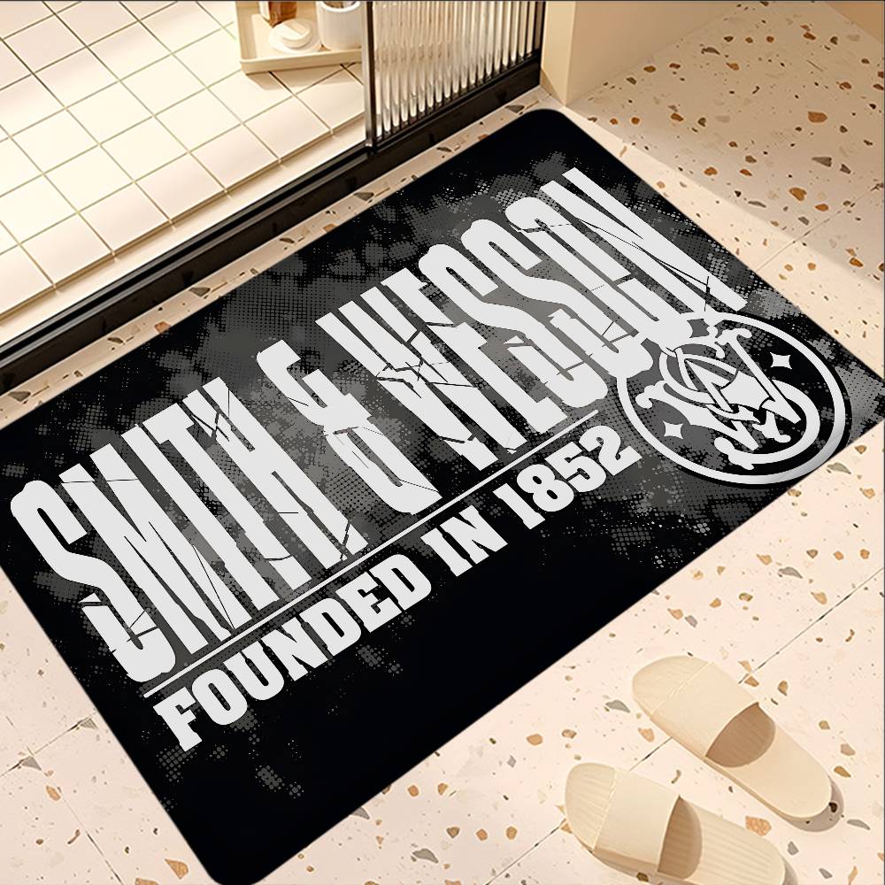 GUN Smith Wesson Коврик для ванной Детская комната Декор спальни Балкон Противоскользящий коврик для двери Гостиная Alfombra