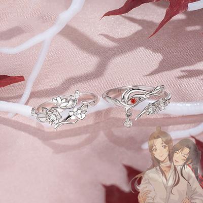 Аниме Tian Guan Ci Fu Ring Heaven Official's Blessing Hua Cheng Xie Lian Регулируемые кольца унисекс для пар, ювелирные аксессуары, подарок