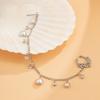 Ethnic Style Star Chain Faux Nose Pearl Tassel Leaf Jewelry Piercing Stud Earrings Nose Ring
