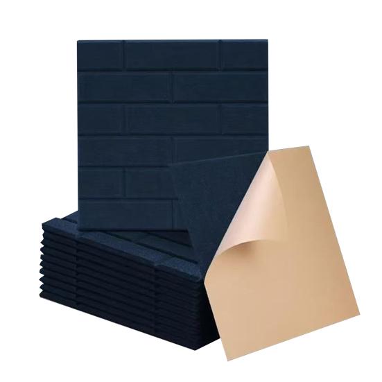 12 шт. квадратных звукоизоляционных стеновых панелей, самоклеящихся звукопоглощающих высокоплотных толстых акустических пенопластовых панелей, шумоподавляющих стеновых панелей для домашней студии