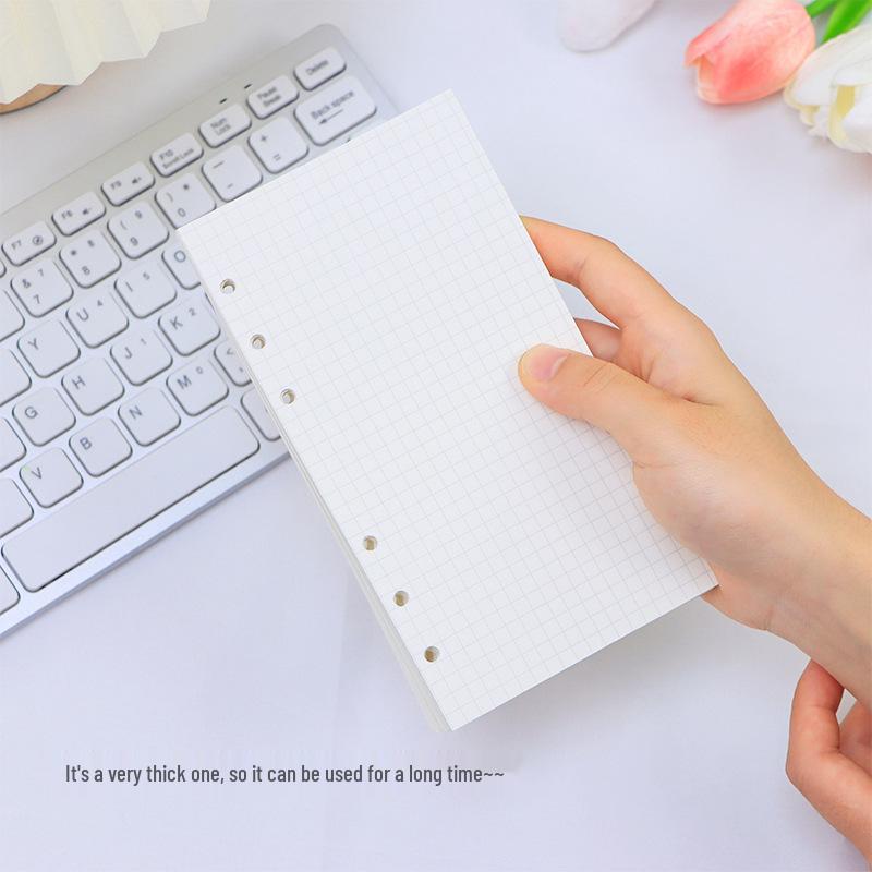 Утолщенная бумага для сменных блоков формата A4/B5/A5/A6/A7 – Горизонтальная линия, Клетка, Чистые листы