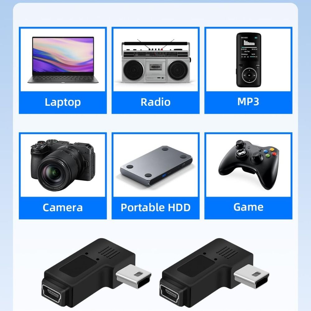 5 Pin Mini USB to USB C Converter 5V Type-C Male to Mini USB Female USB Female Adapter  Phone