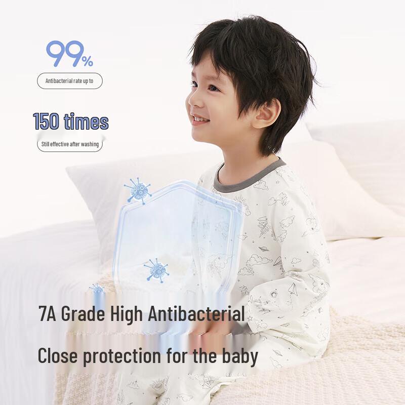 YEEHOO Kids' Antibacterial Cotton Homewear Set