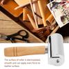 Handmade Wooden Handle Carbon Steel Leather Rolling Craft Roller Tool