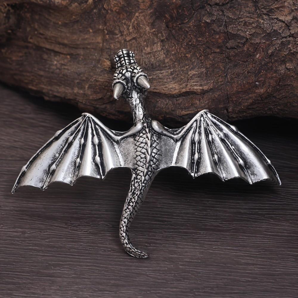 Vintage Flying Dragon Hair Clip Elegant Retro Spring Clip Viking Dragon Hairpin Valentine's Day