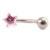 Les Trésors De Lily [C3692] - Пирсинг «Звезда», розовый